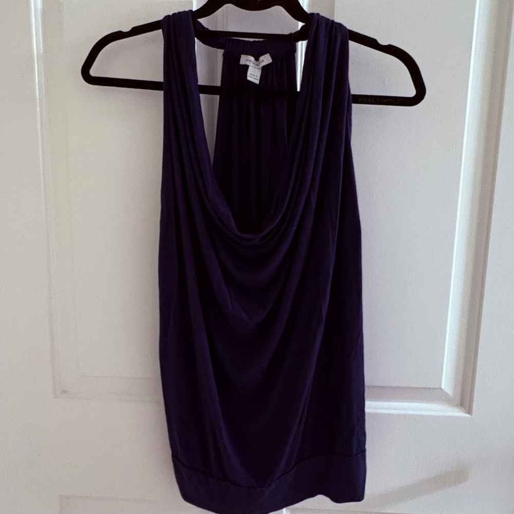 Boston Proper Navy Draped Halter Top – Size S